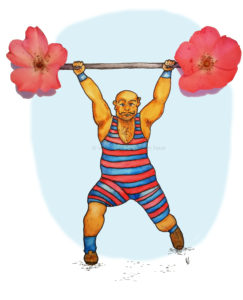 Circus artist circusartiest nostalgisch nostalgic weightlifter gewichtheffer