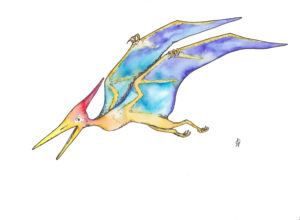 Dinosaurus dinosaur flying pteranodon