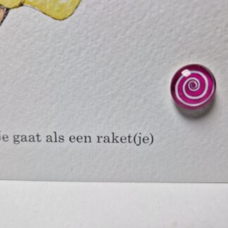 swirl kleurrijk kaarthouder kaartpin handig magnetisch ansichtkaart