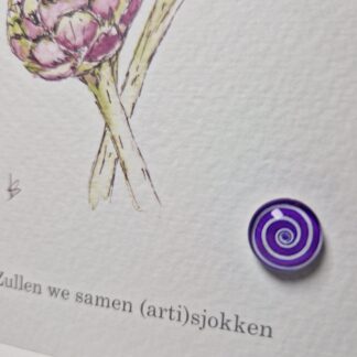 swirl kleurrijk kaarthouder kaartpin handig magnetisch ansichtkaart