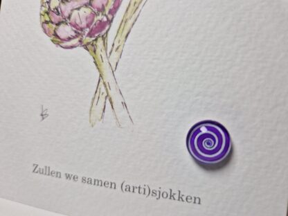 swirl kleurrijk kaarthouder kaartpin handig magnetisch ansichtkaart